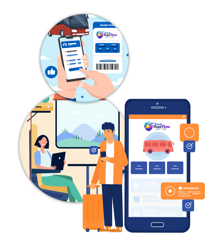 Person booking on laptop